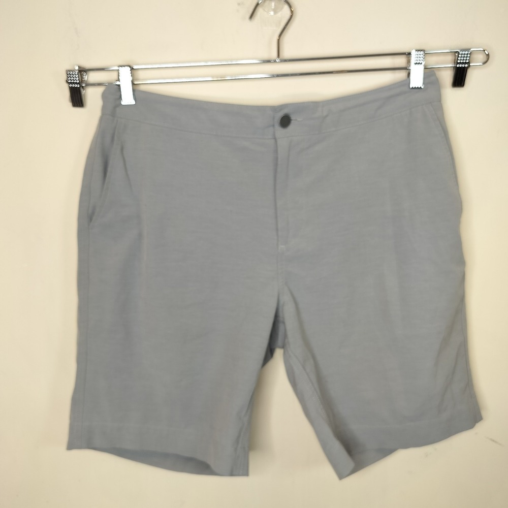 Faherty Light Gray Men’s Flat Front Shorts